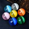 Colorful Cat's Eye Stone Crystal Ball Living Room Entryway Decorative Ornament Handheld Crystal Feng Shui Ball