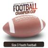 Youth Size 3 Leather Inflatable American Football for Kids & Students