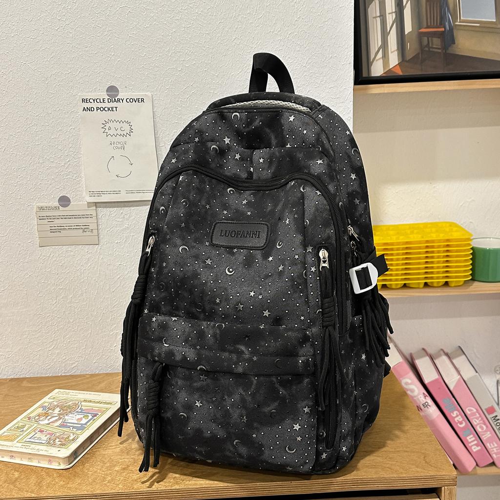 Student Schoolbag Women's Tie-Dye Large Capacity Backpack