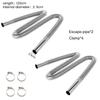 120cm Car Heater Exhaust Pipe Air Diesel Parking Heater Exhaust Hose Line Stainless Steel Flexible Fuel Tank Diesel Gas Vent