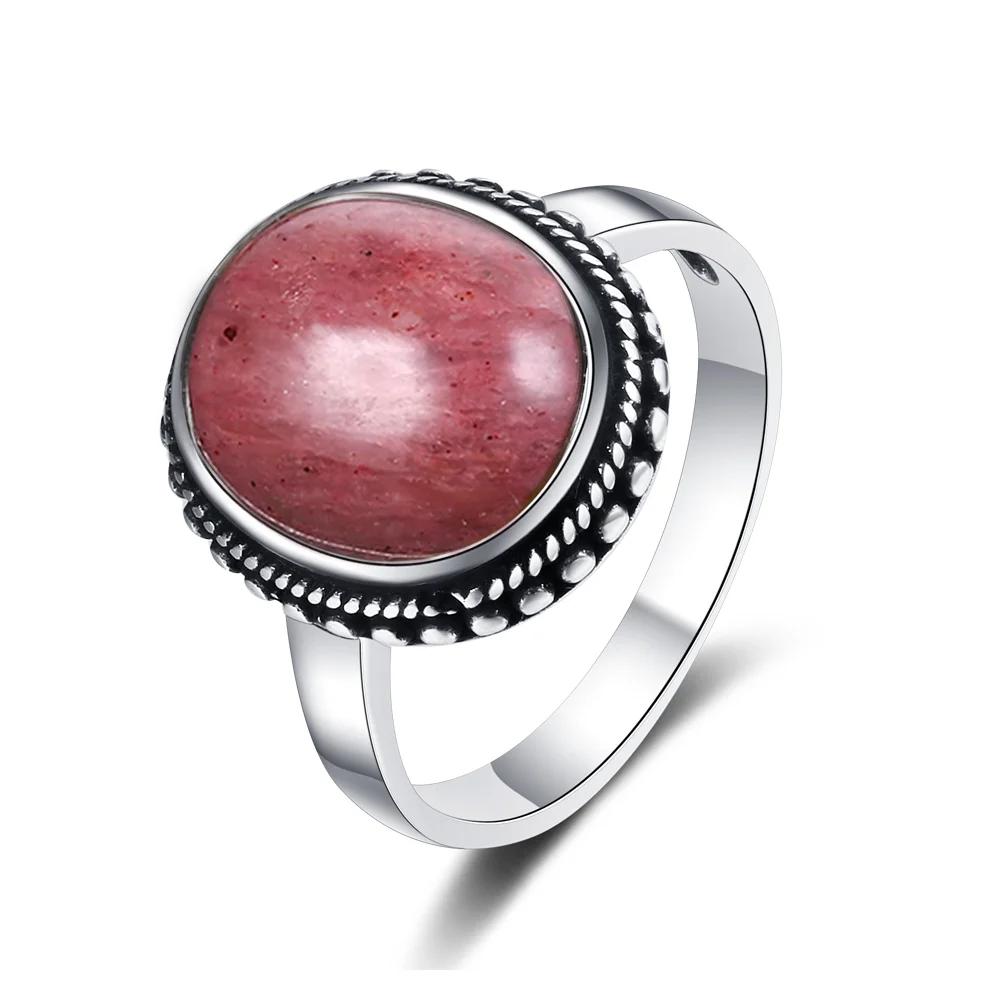 S Silver Natural Kyanite Ring Simple Style Fine  Anniversary Engagement Party Gift for Women Labradorite Ring