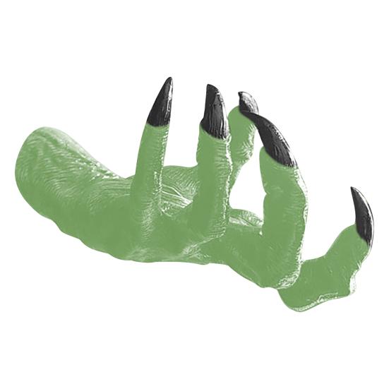 Halloween Devil Hand Figurine Home Office Wall Mount Demon Claw Statue Creepy