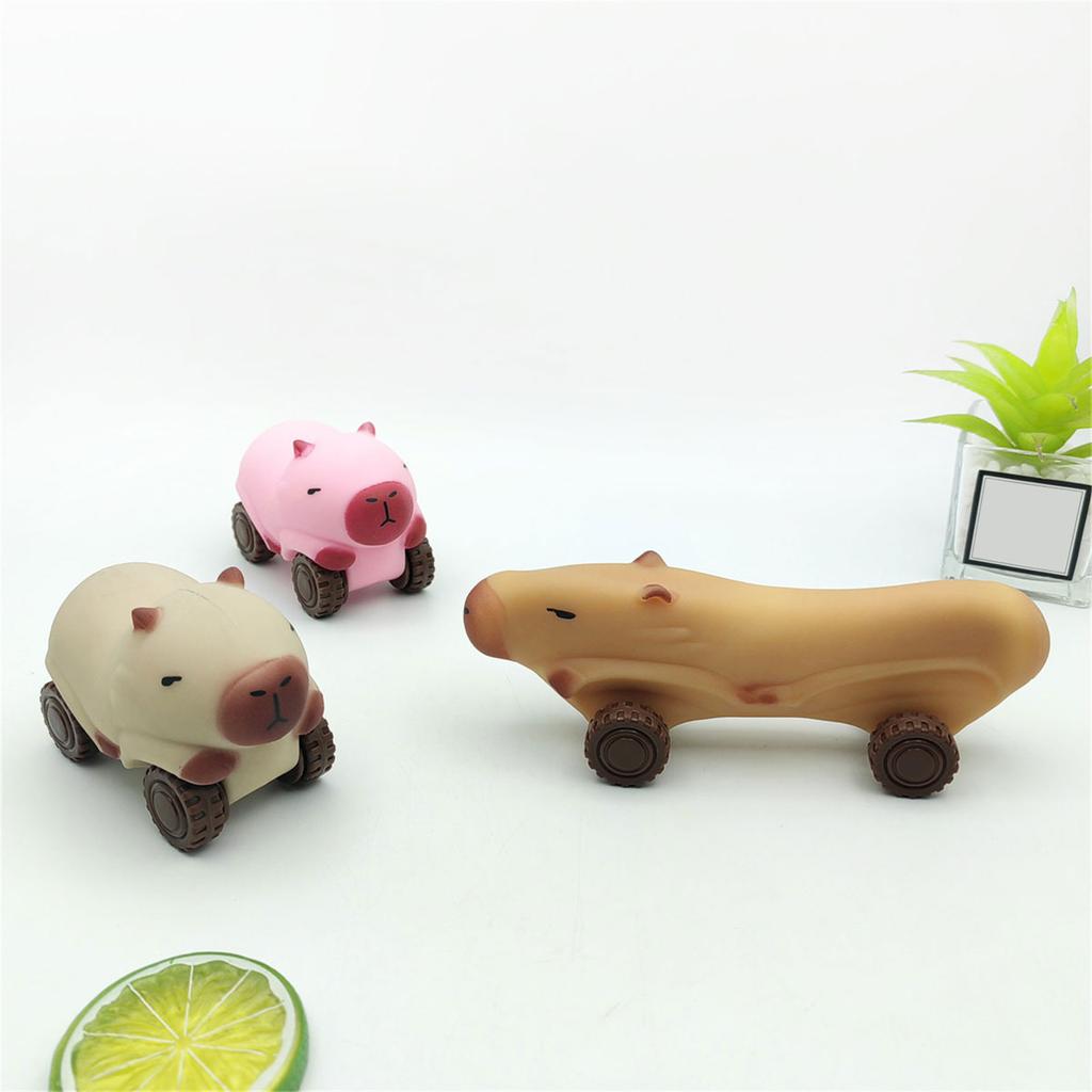 Lovely Stress Relief Capybara Car Toy Portable for Relaxation and Comfort for Home and Office Supplies or Travel Use