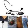 Wireless Microphone FM Headset Collar Tour Radio Transmitter Guide Clip-On MIC