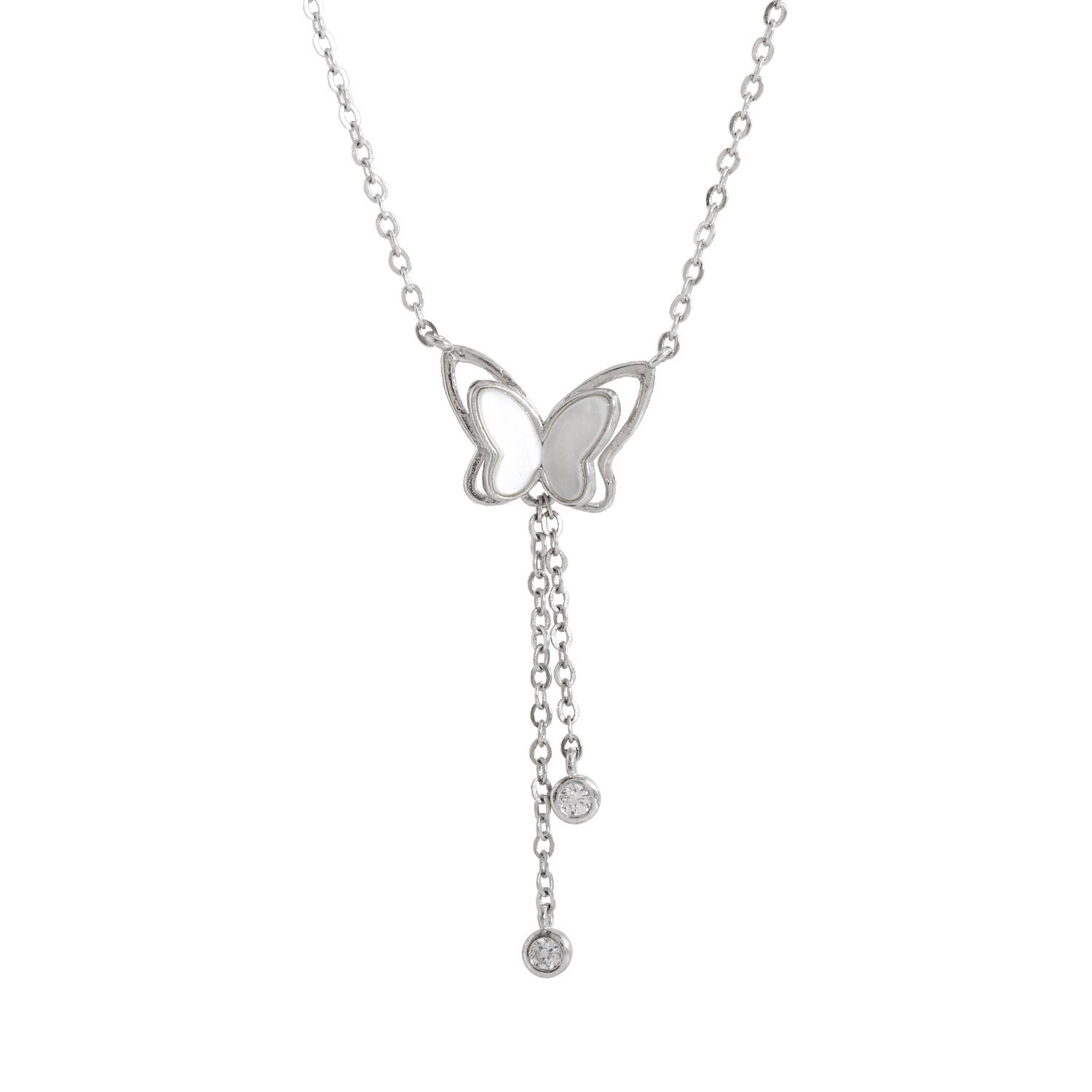 

Ожерелье-бабочка на все тело, минималистичный и нишевый дизайн, элегантная и высококачественная цепочка на ключицу, корейская версия