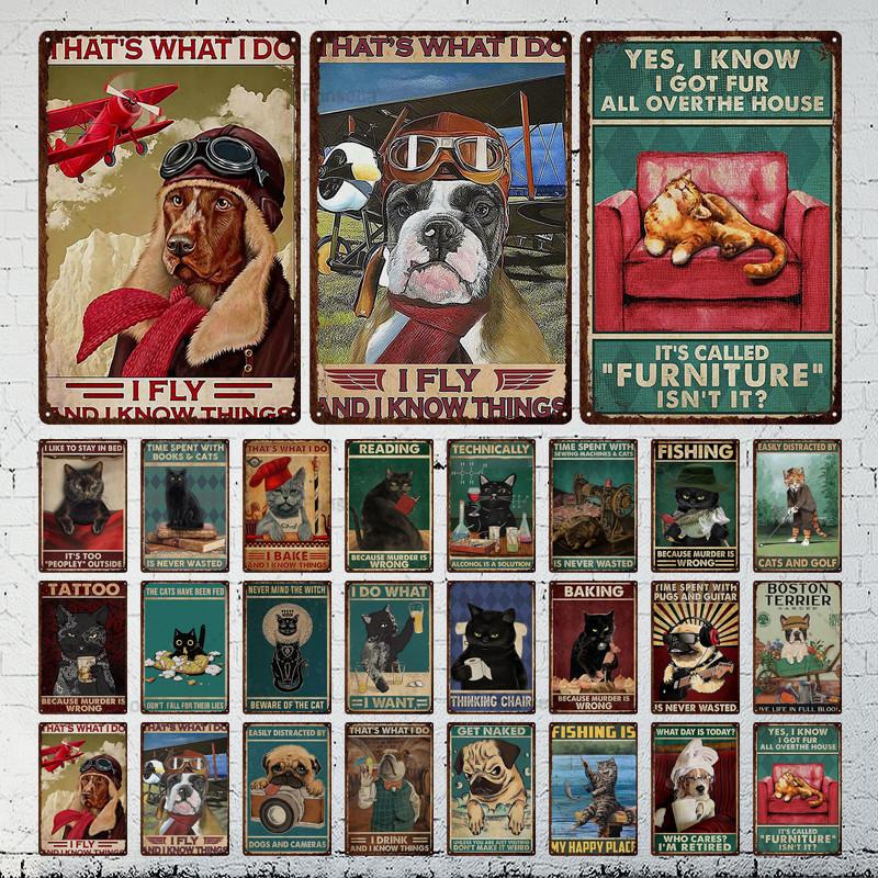 Inspirational Sign Small Animal Metal Sign Vintage Tin Sign Metal Vintage Bar Vintage Wall Decor Bar Club Metal Poster