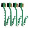 Double Sided Golfs Head Brush with Spikes for Cleaning Grooves Shoes Golfs Club Cleaner Brush with Retractable Carabiner