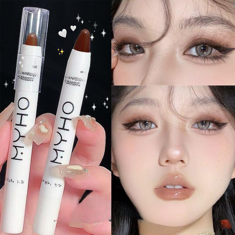 Glitter Chameleon Pink Eye Shadow Pen Lying Silkworm Highlighter Eye Head Brightening White Pearlescent Eyeliner Pencil Makeup