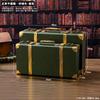 Retro European Wooden Handheld Storage Box Luxury Leather Suitcase Display Prop Box Family Storage Tools Wooden Case Leather