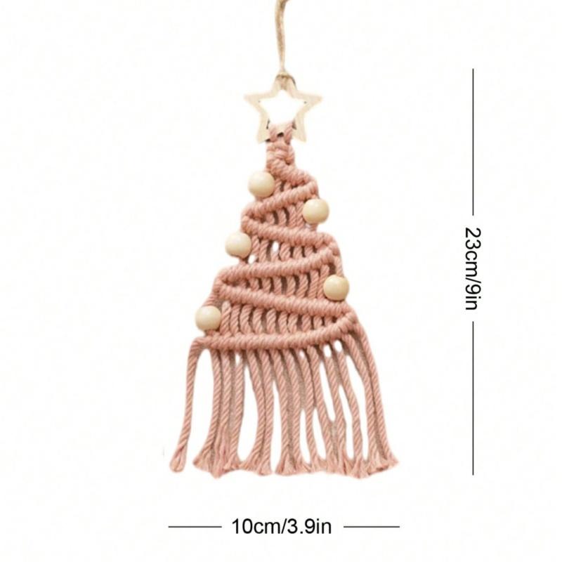 

1PC Christmas tree tapestry, hand woven colorful Christmas tree decoration, room living room decoration (finished product)