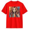 Shakiras Art T Shirt Summer 100 Cotton T Shirts For Adult Loose Tee Shirt Short Sleeves Awesome Clothing