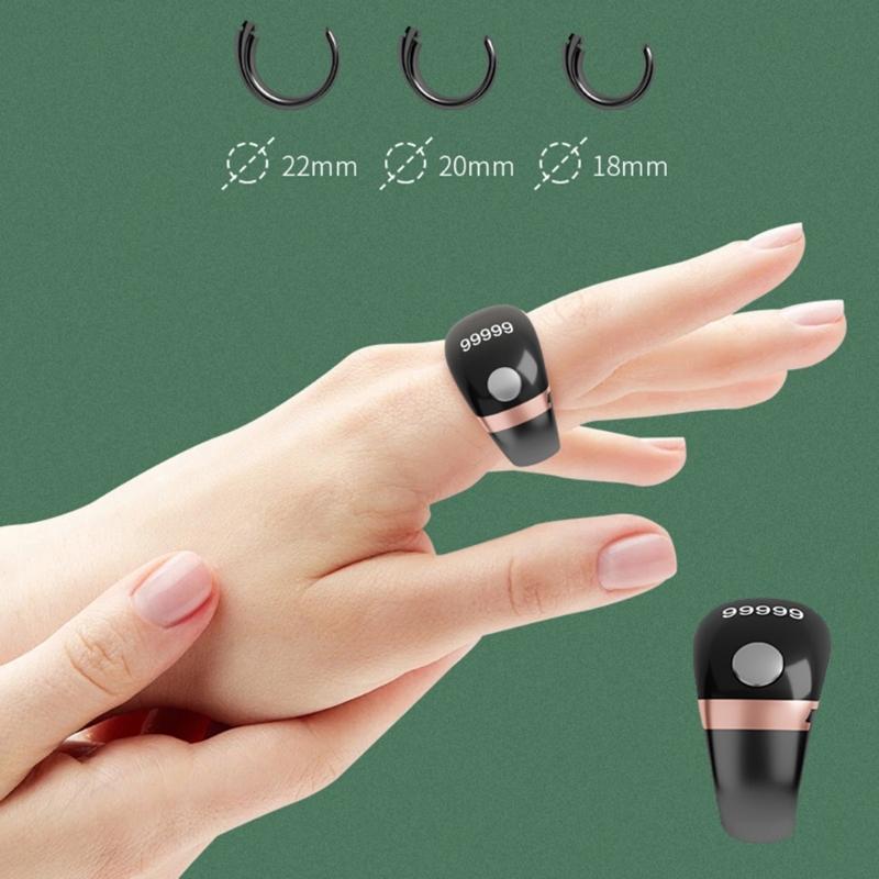 Fortschrittlicher intelligenter Ring digitaler Zähler für Gebetsverfolgung Achtsamkeit Religiöse Zeremonien Inventurzählung