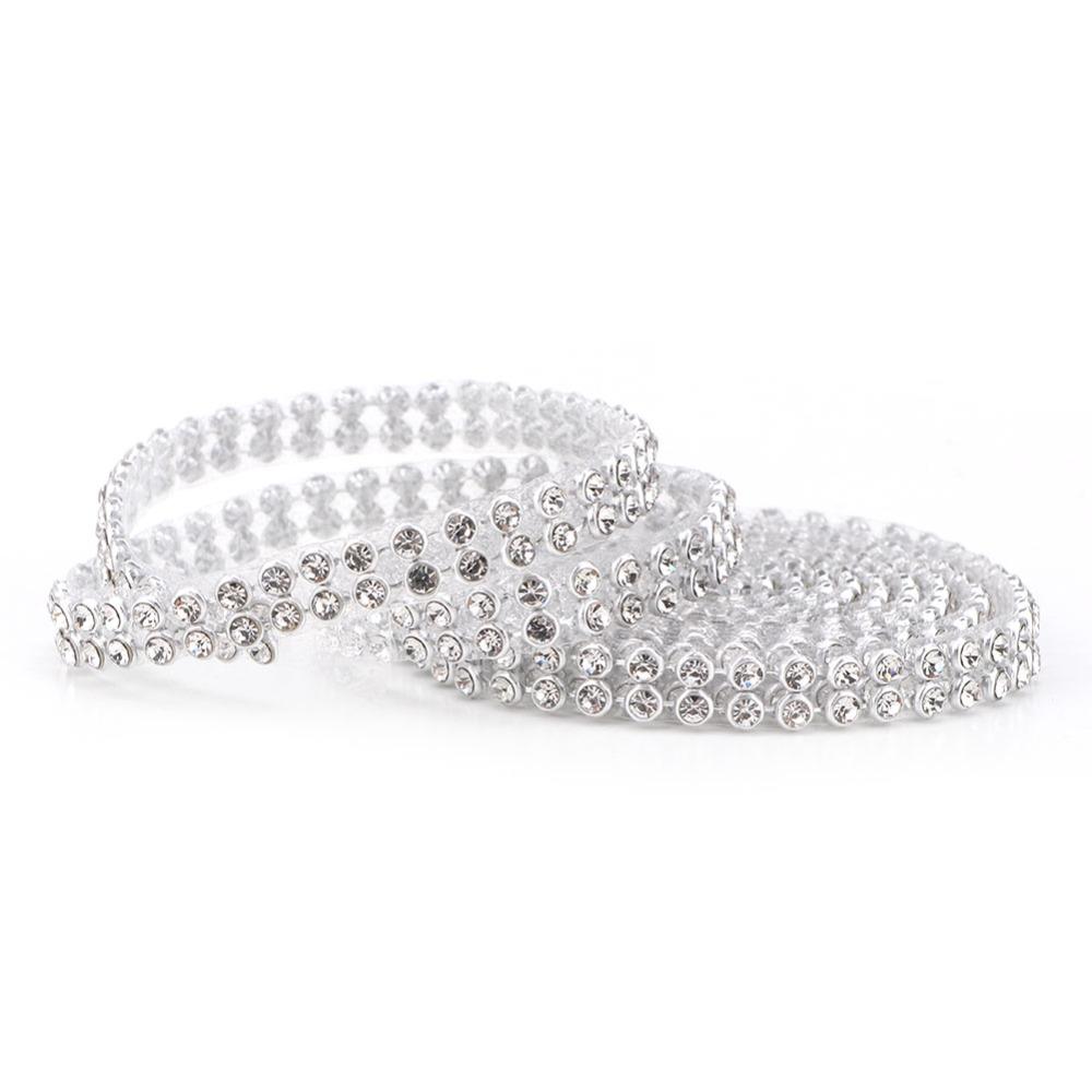 3pcs 3mm Crystal Crystal Chain Applique DIY Sewing Embellishment For Sewing Craft