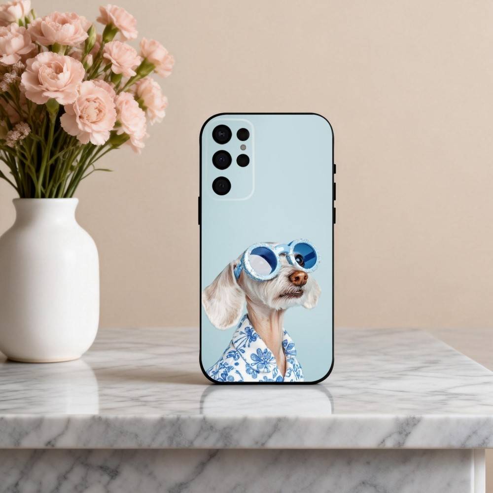 

F-Funny A-Animal D-Dog-G Phone Case For Samsung S25,24,23,22,30,21,10,9,Ultra,Plus,Lite,FE,4,5 G Soft Black Case Samsung S21lite