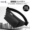 Waterproof waist pouch for men and perfect for and and perfect for crossbody women, work, cycling, fishing, work, more. Slim, stylish, wear. (Black)