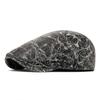 Adjustable Forward Cap Autumn Winter Men British Cap Retro Beret Warm Newsboy Cap