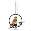 Bird Light Garden Owl Decor Hanging Decorative Figurine Ornament LED Memorial Solar Power