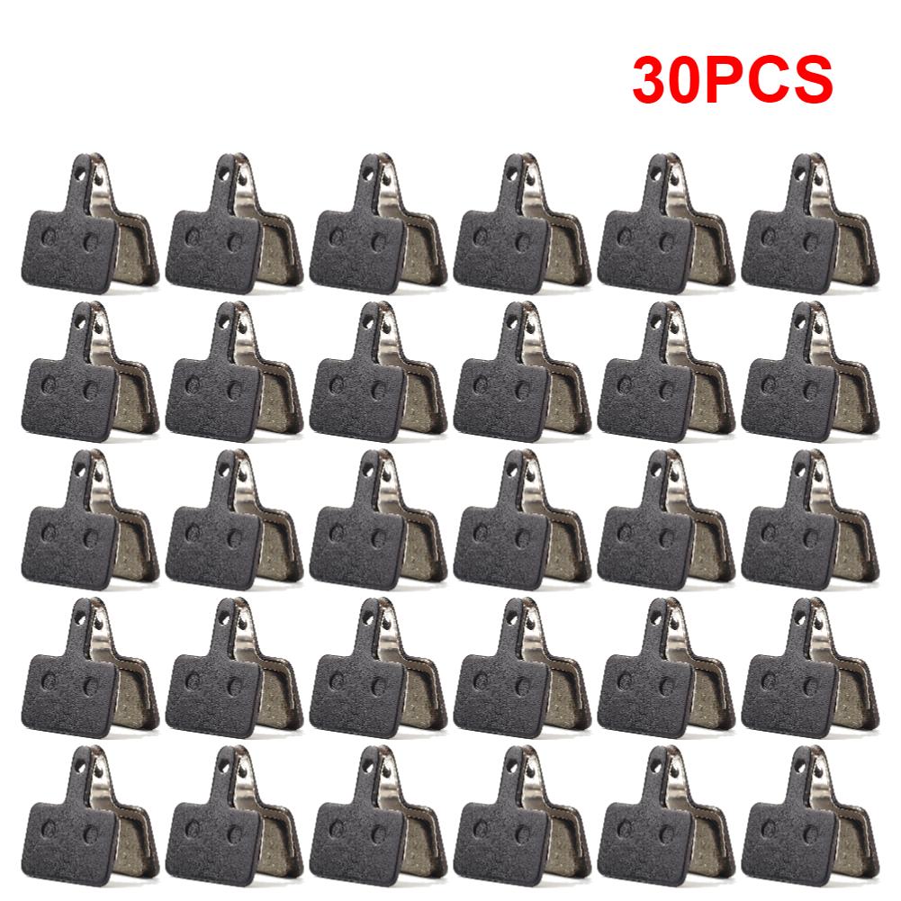 1-30 Stück Fahrradbremsbeläge für SHIMANO M375 M445 Fahrrad Harz Eisen Verschleißfeste Scheibenbremsenteile für Radfahren Schwarz