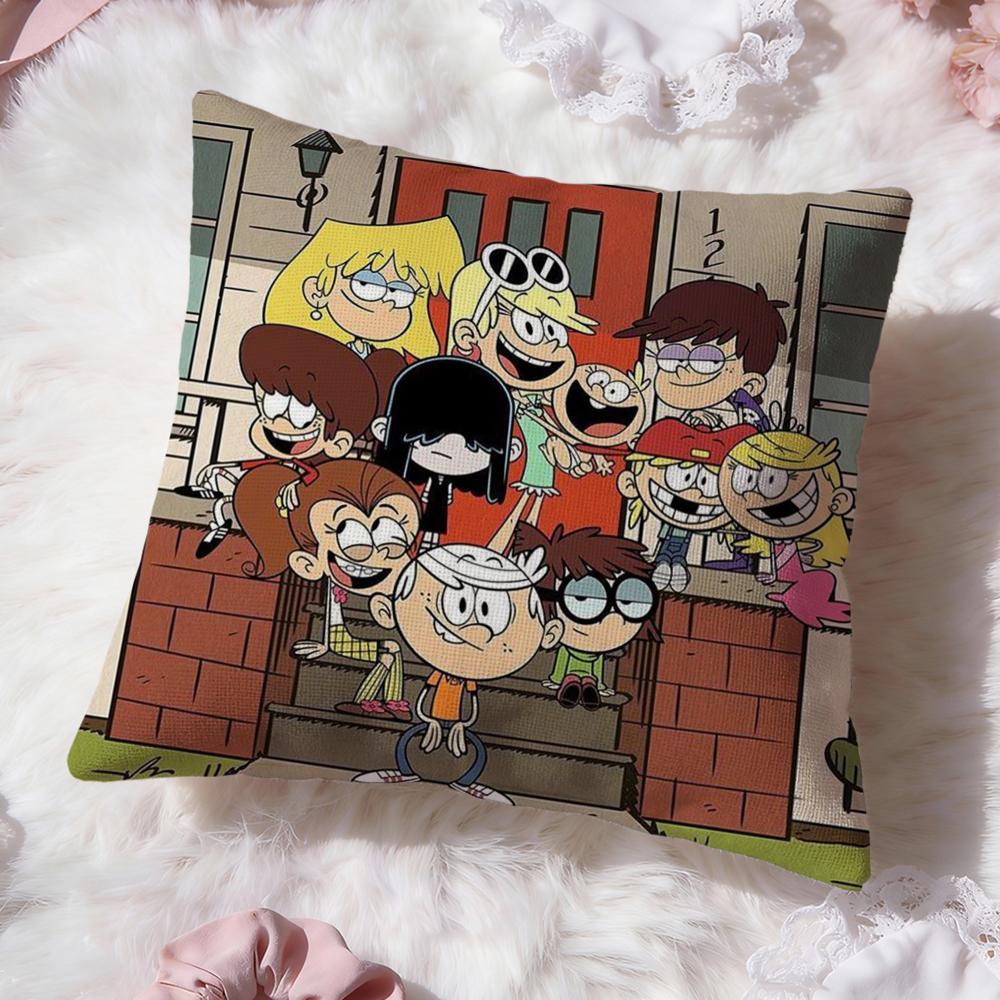 The L-Loud House Cushion Cover Premium Comfort Reversible Pillow Cove -Two In One Design for Any Room & Car Interior