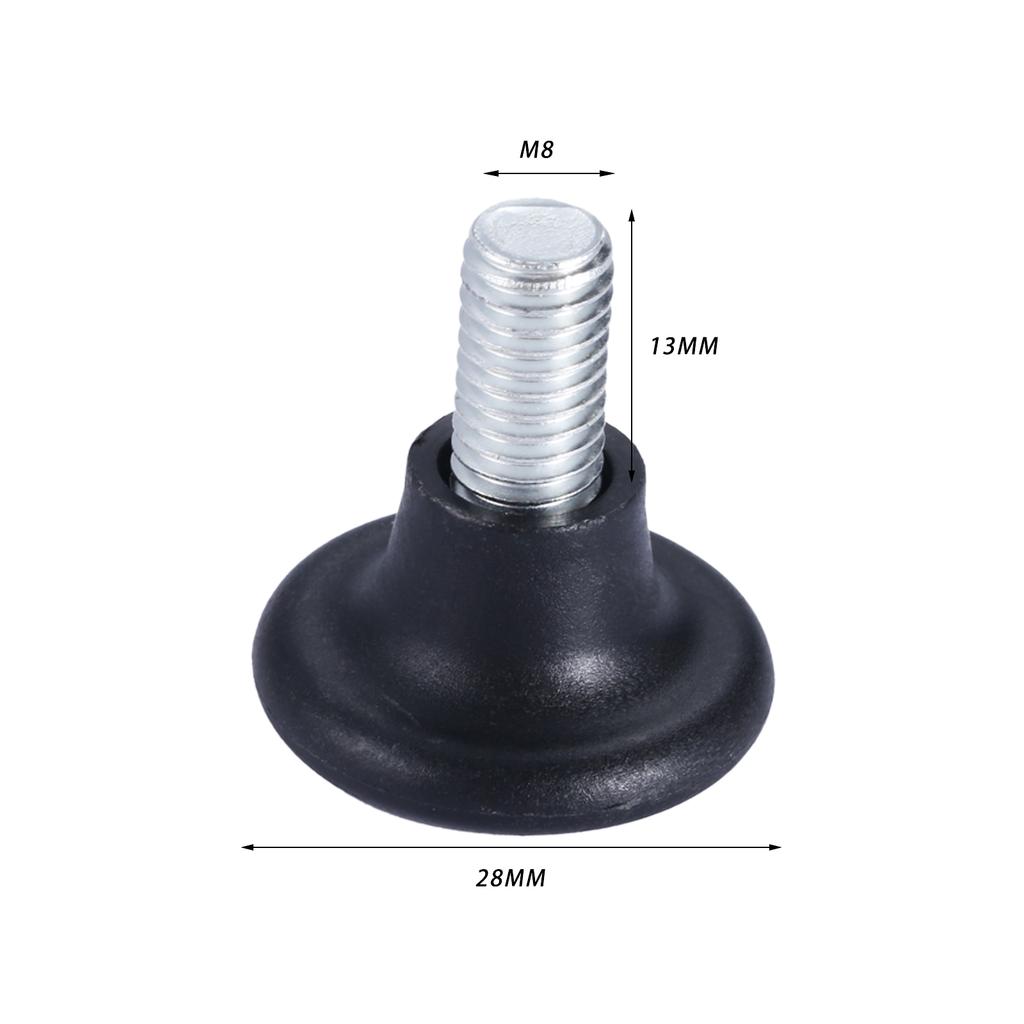 10Pcs M6 M8 Screw on Furniture Glide Leveling Foot Adjustable Diameter Home Table Desk Glide Leg Leveler Leveling Foot Adjuster