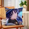 genshin impact wanderer chibi Throw Pillow Case For Decoration 30cm 50cm 55cm Square Home Pillowcase Case