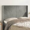 Headboard - Maison Exclusive - With Ears - Light Grey Velvet - 147 X 16 X 118/128 Cm