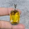 Citrine Gemstone Handmade 925 Steling Silver Jewelry Pendant 1.97" M-250