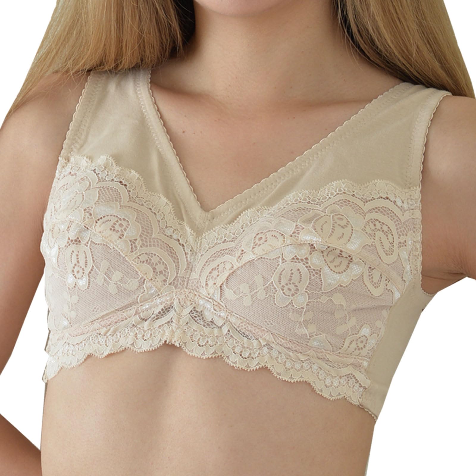 

Хлопок для груди и ночи Полные большие размеры M [Внешний вид модели] 100% бюстгальтер, без косточек, рак, после операции, для использования, расслабляющий, чашка, D, E, F, G, H, 70, 75, розовый