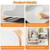 Laundry Shelf 27.5" Washer Dryer Countertop with Shelf Anti-Slip Strips and Edge Rails Topper for Room Organization (with 3.0M Silicone Strip)