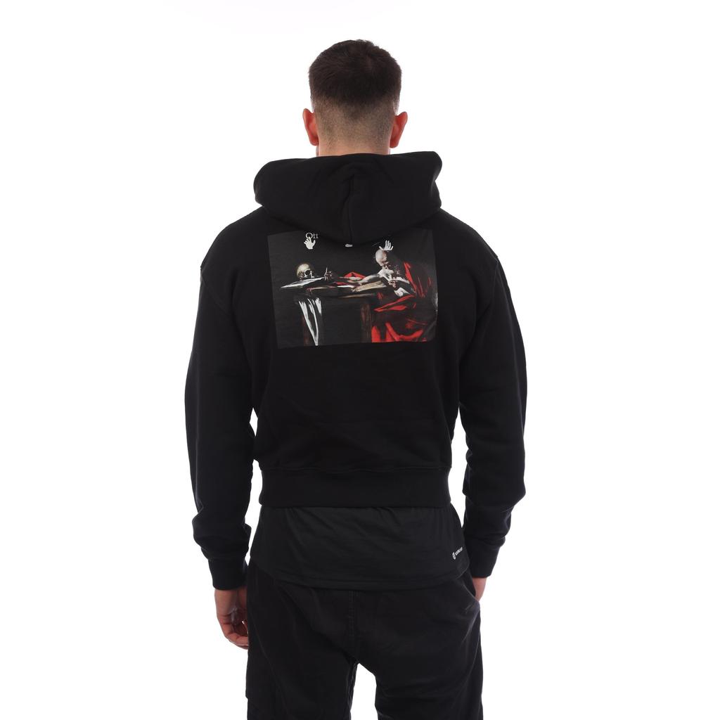 Off White Mens Caravaggio Back Print Hoodie