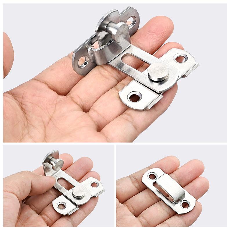 1/2/4PCS Sturdy and Reliable Durable Metal Door Bolt Lock with Polished Finish for Interior and Exterior Doors