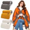 Soft Fabric USB Heating Shawl 3 Heated Level Outdoor Camping Thermal Blankets  Office Use