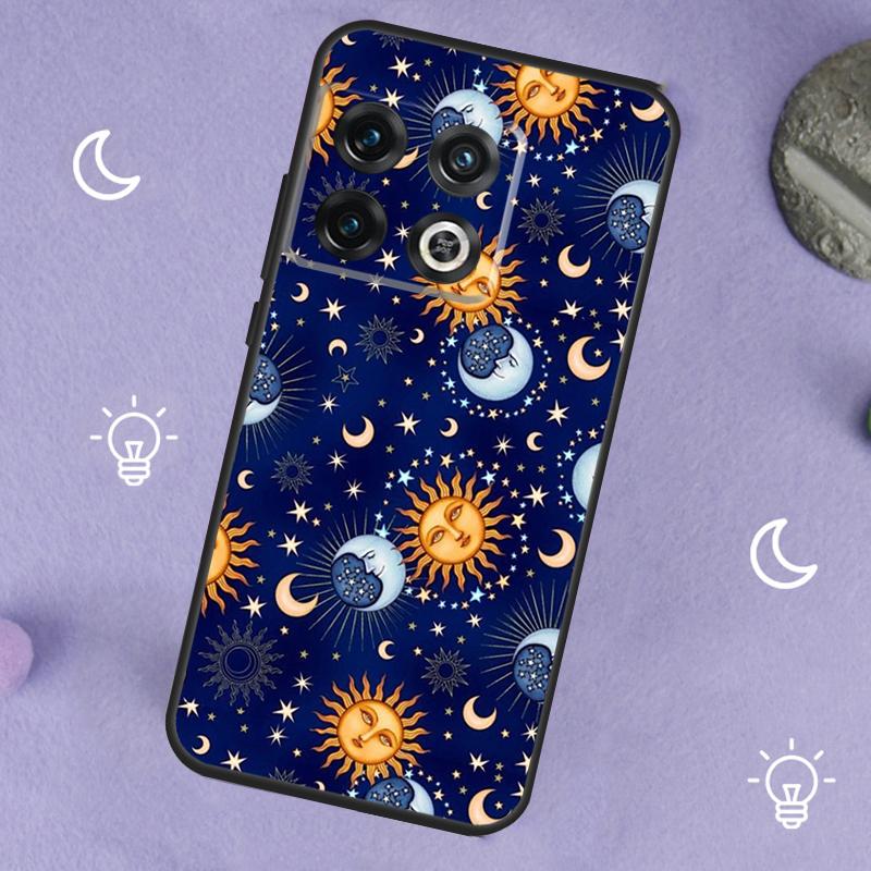 Sun Moon Face For OnePlus Nord 5 CE 2 3 4 Lite N20 N30 Case For OnePlus 15 13 12 11 10 13T 10T 10R 12R 13R