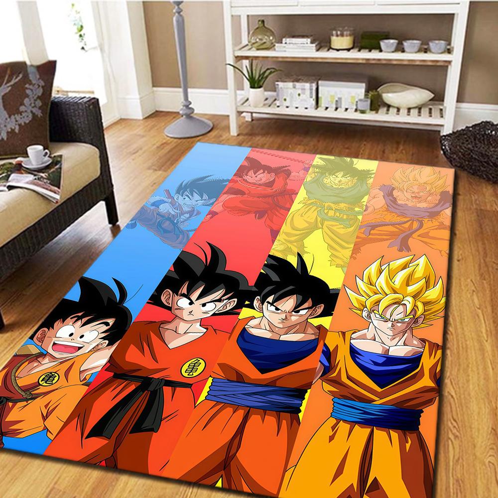 Son Goku Carpet, Cool Movie Mat for Home Decor, Digital Print Bedroom Floor Rug, Living Room Mat -HYQ16
