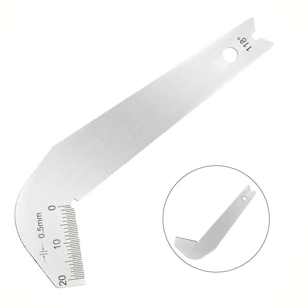 1 pièce Jauge d'angle pour forets 118 degrés Jauge d'angle Jauge de centre de meulage Outils de mesure d'affûtage Jauge de gabarit