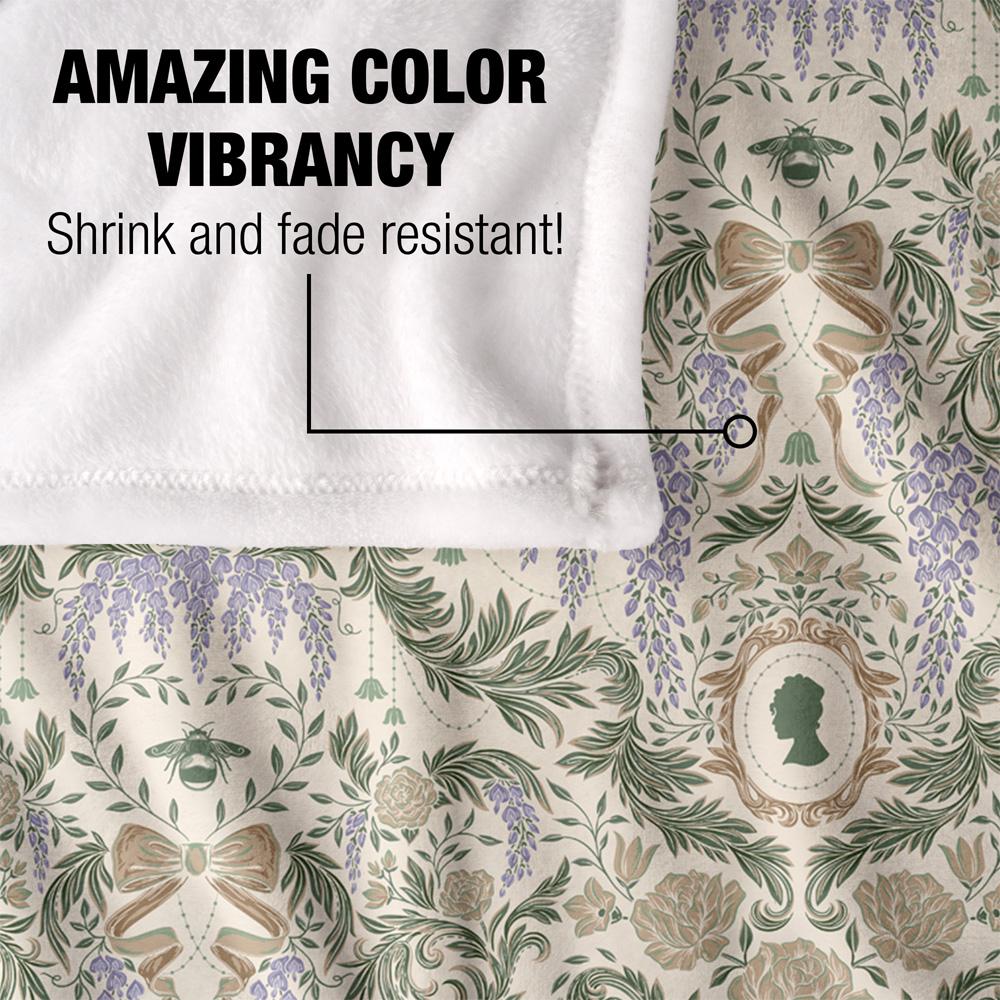 Bridgerton Soft Damask Blanket