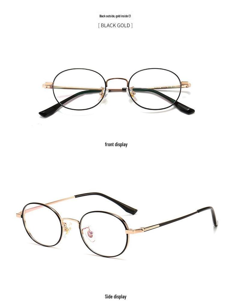 STUDIOMUKU High Power Wide Rim Round Eyeglass Frame - Thick, Stylish Accessory for Men & Women with Myopia