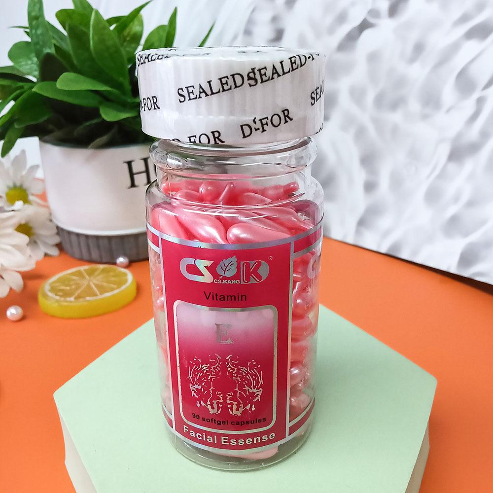 90 Vitamin E Face Serum Capsules  Hydrating, Moisturizing & Firming Essence Cream Portable Capsule for Deep Facial Care