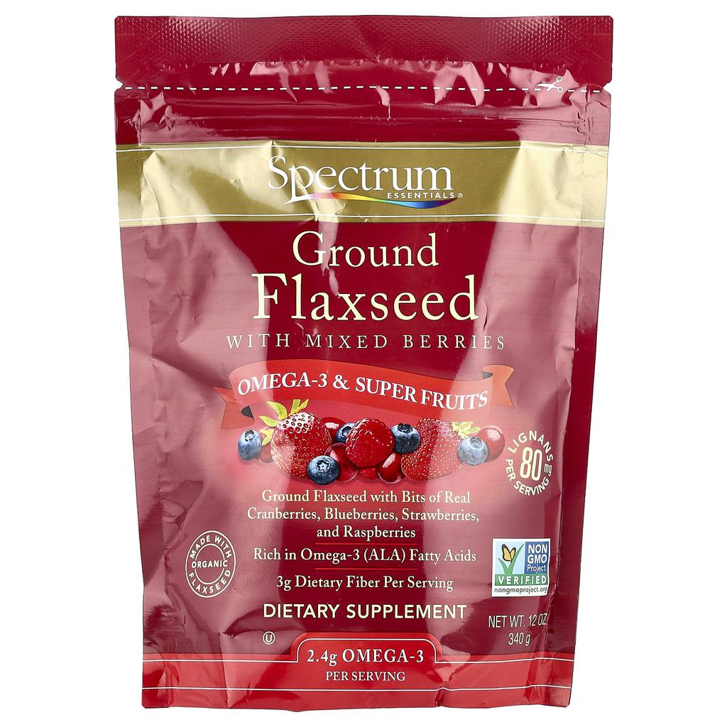 Flaxseed Powder with Mixed Berries, 340G(12Oz)