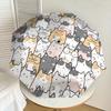 1pc cat circle Pattern Umbrella Design Automatic Opening and Closing Umbrella, High-quality Travel Umbrella, Lightweight and Portable, -90