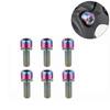 6PCS Rainbow Bicycle Fixing Bolt M5 X 18mm M5 Stem Bolts Bike Stem Screw  Bicycle Maintenance