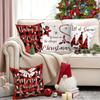 Festive Christmas Pillowcases: Baby It's Cold Out Side, Believe in The Magic, Let it Snow, Merry Christmas home room decoration
