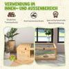 Tortoise House, Small Reptile Wooden House, with Mesh Roofs, Side Panels, for Turtles, Lizards, Geckos and Snakes