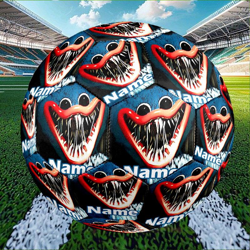 Custom Name Personalized Huggy Wuggy Print Size 5 Soccer Ball Training & Match Football, for Team, Kicking, Gift for Football Enthusiasts