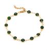 Luxury Sparkling Leaf Chain Candy Color Colorful Elegant Circle Bangles Adjustable Fashion Crystal Sparkling Bracelets Women