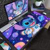 New Anime Mousepad Stitch And Angel Cute Office Deskmat 90x40cm Large Cartoon Gamer Cabinet Carpet Non-slip Keyboard Accessories