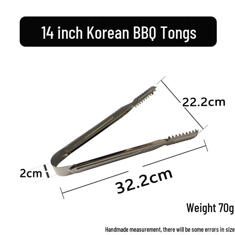 ZISIZ Stainless Steel Barbecue Food Tongs