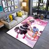 Pink Gothic Anime Character Carpet Suitable As a Non-slip Mat for the Living Room or Bedroom Sofa