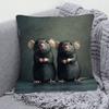 Cute Mouse Double-Sided Decorative Pillowcase, Easter Theme Animal Pattern Cushion Cover For Sofa Bed Home Decor