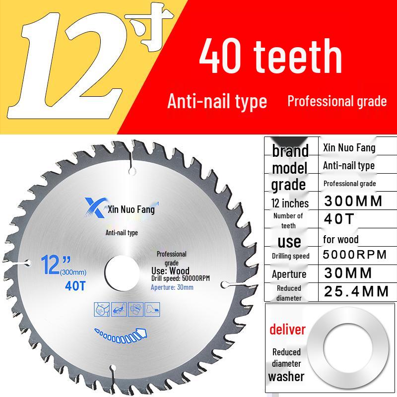 High-Speed Steel & Tungsten Circular Saw Blade for Wood & Aluminum, 4-10 Inch, Fits Hand Angle Grinders
